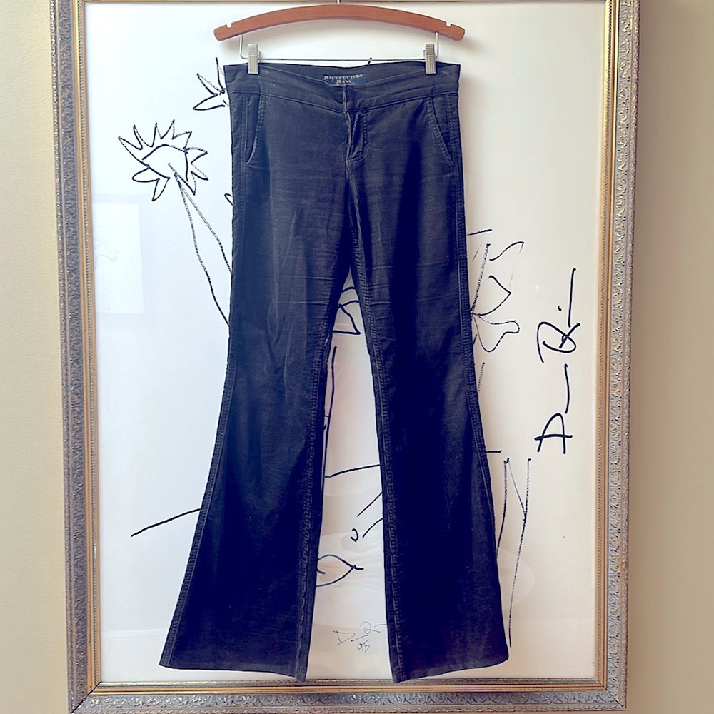 Vintage Juicy Couture Corduroy Pants, SZ 28. Trouser style with Flare Leg.